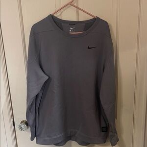 Nike Golf Gray Sweatshirt with Black Swoosh